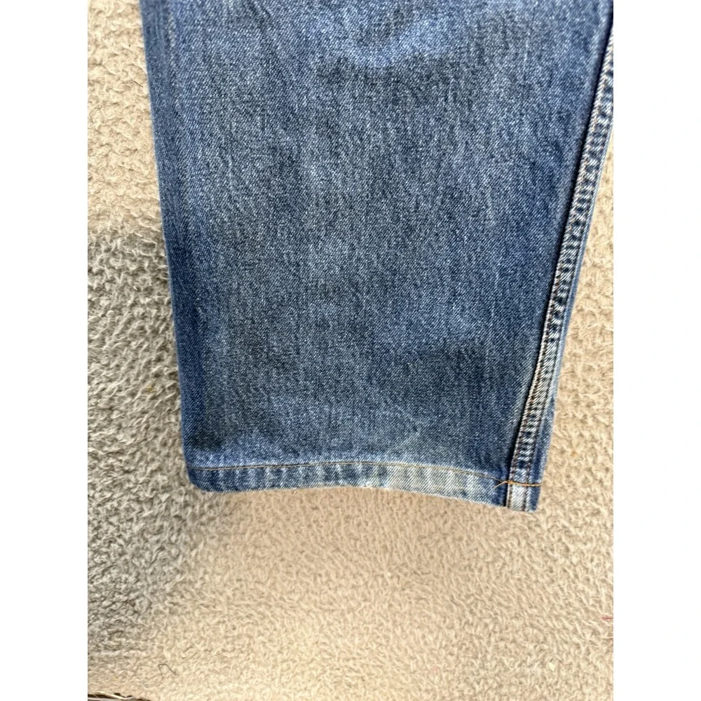Levis 550 Jeans Mens 38x32 Blue Relaxed Fit Workwear Grunge‎ Skater HEMMED *